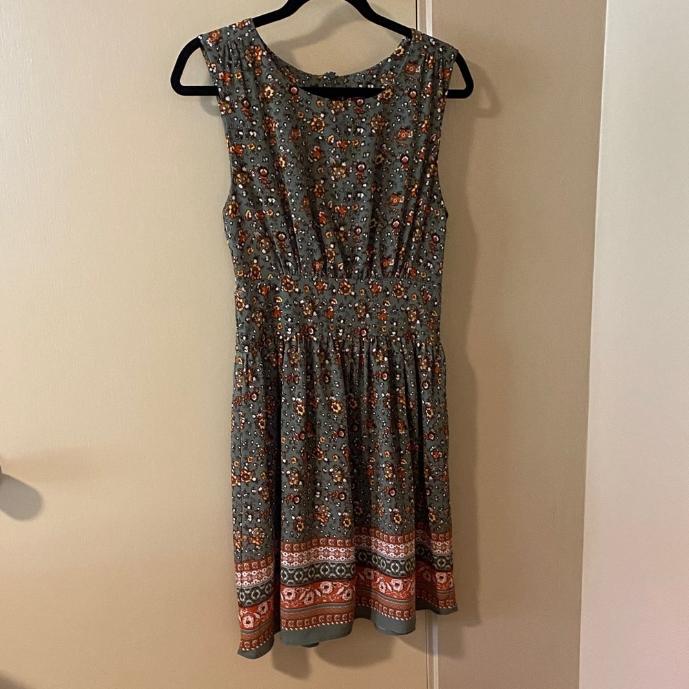 ModCloth Floral Sleeveless Dress